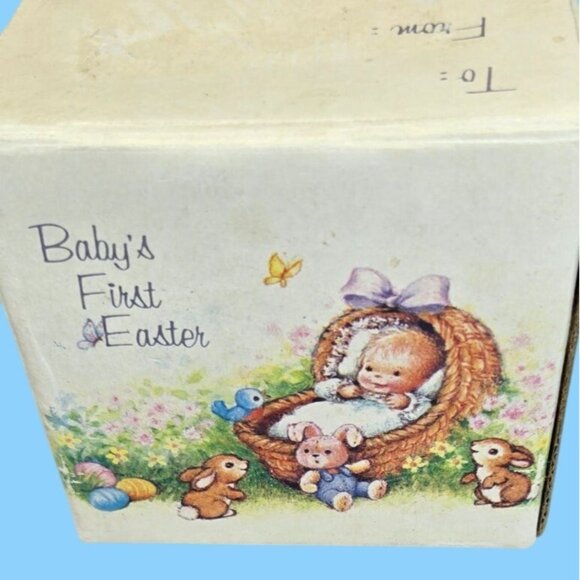 VTG Keepsake Mug Baby’s First 1st Easter Ceramic Mug Russ Berrie & Co. Baby show - Picture 10 of 10